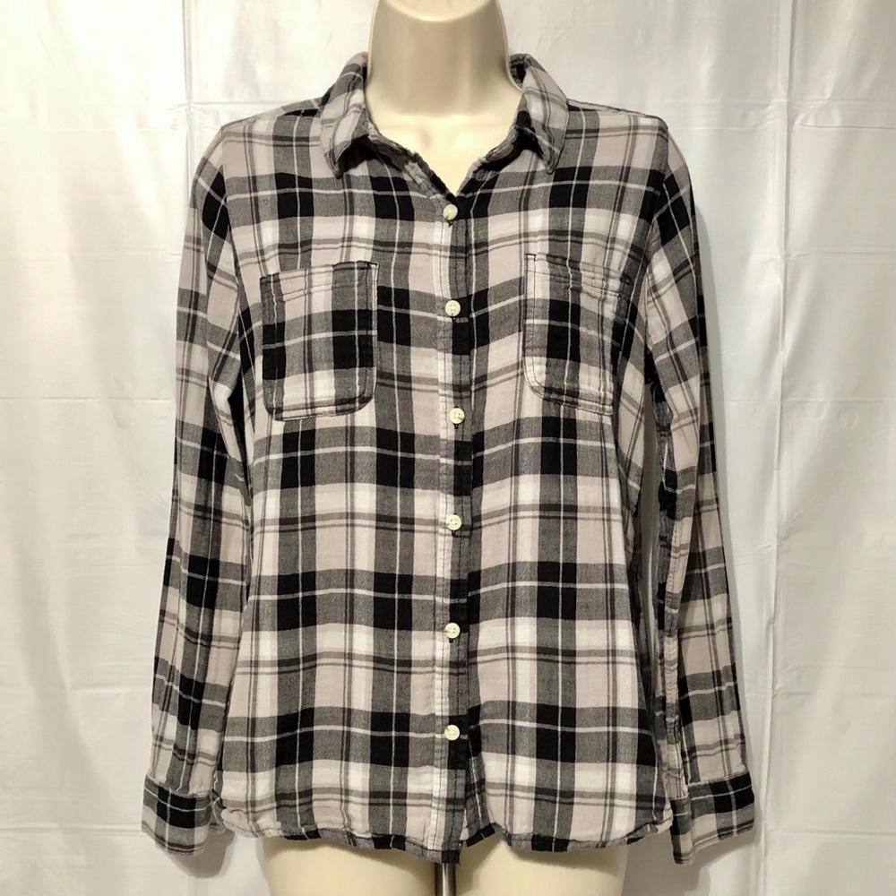 Mossimo Women’s Light Weight Flannel Shirt L